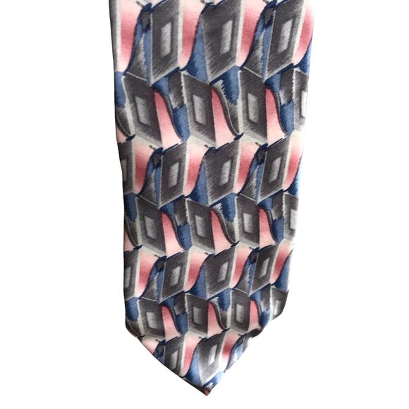 Pierre Cardin Tie Geometric Career Work Business Professional Abstract Multi - Picture 3 of 9